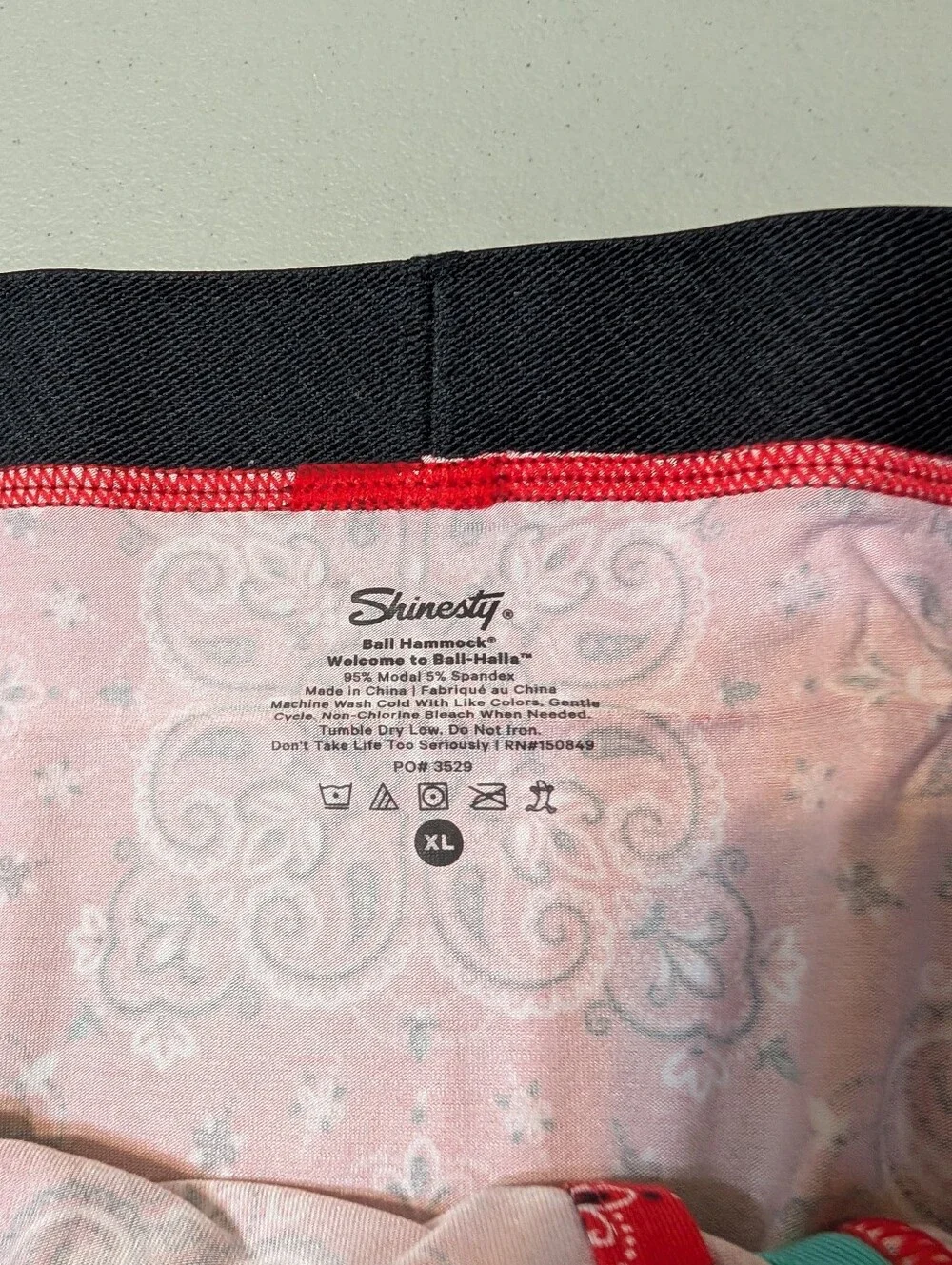 NWT Shinesty bandana ball hammock underwear, XL